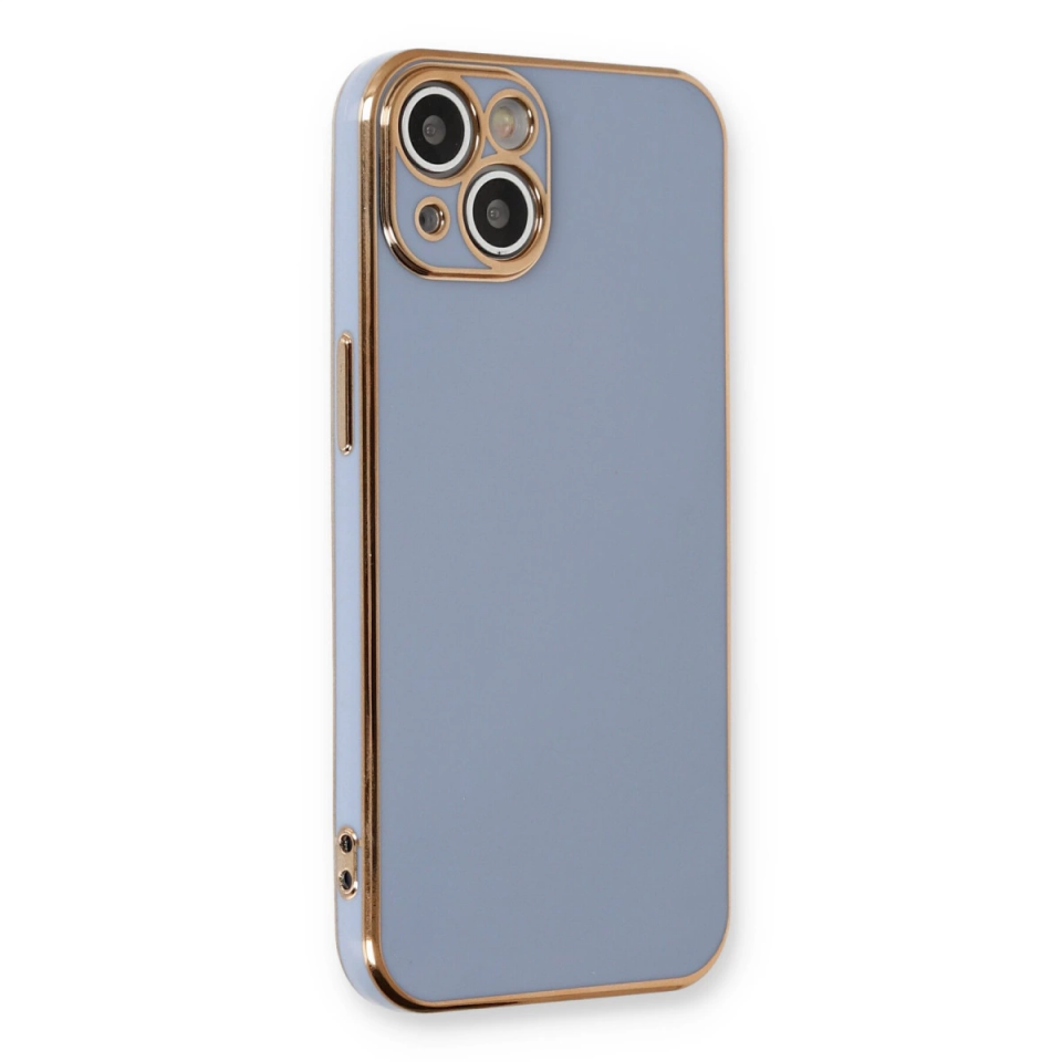 İphone 13 Kılıf Volet Silikon - Mavi