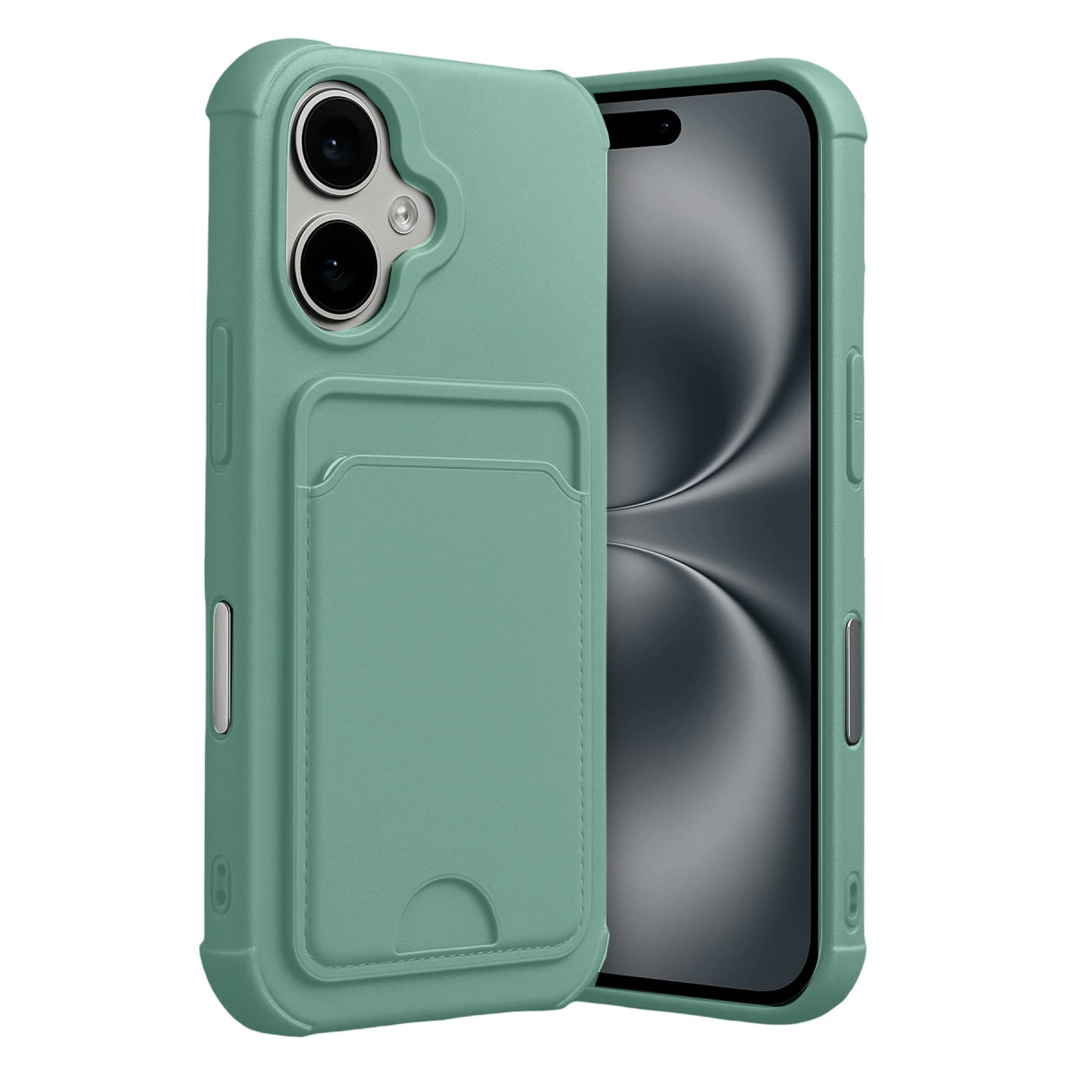 İphone 17 Kelvin Kartvizitli Silikon - Açık Yeşil