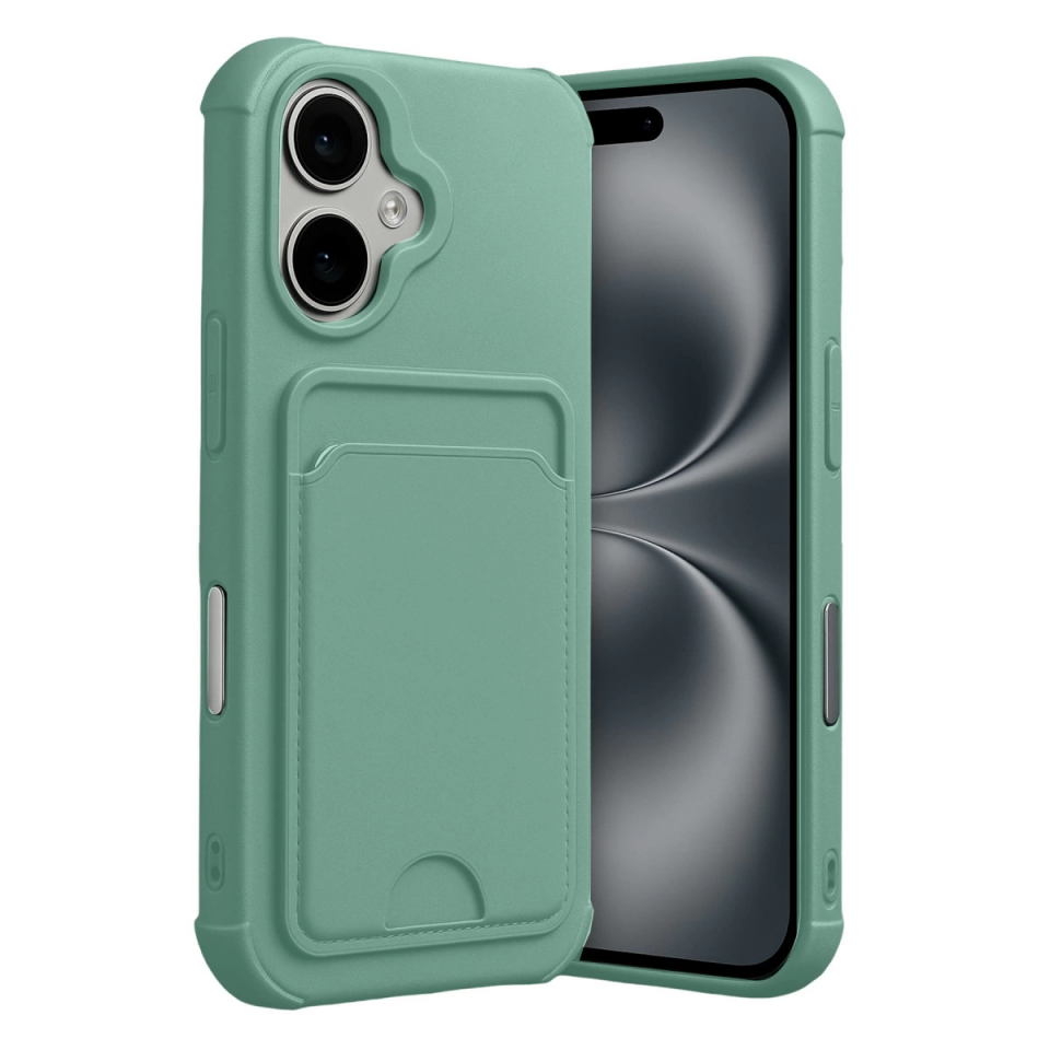 İphone 17 Kelvin Kartvizitli Silikon - Açık Yeşil