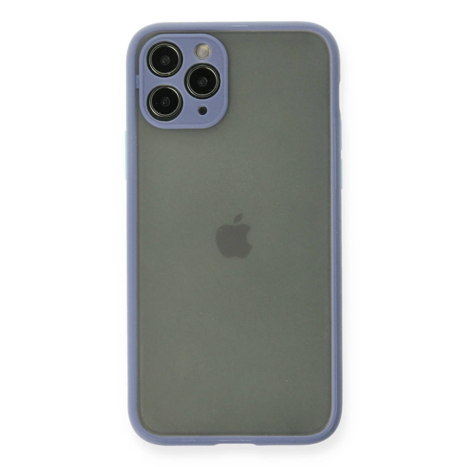 İphone 11 Pro Kılıf Montreal Silikon Kapak - Gri