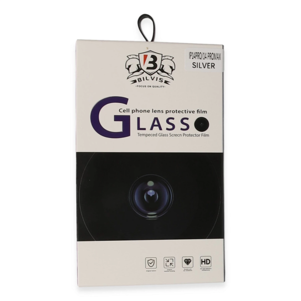 İphone 14 Pro Max Bilvis Titan Kamera Lens - Gümüş