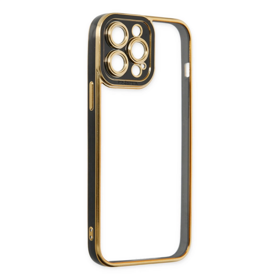İphone 14 Pro Kılıf Liva Lens Silikon - Siyah