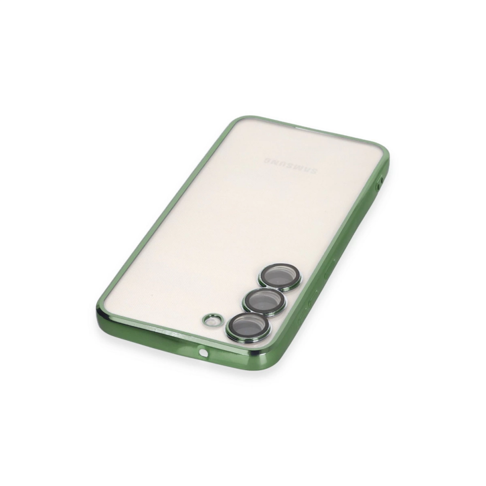 Samsung Galaxy S23 Kılıf Razer Lensli Silikon - Yeşil