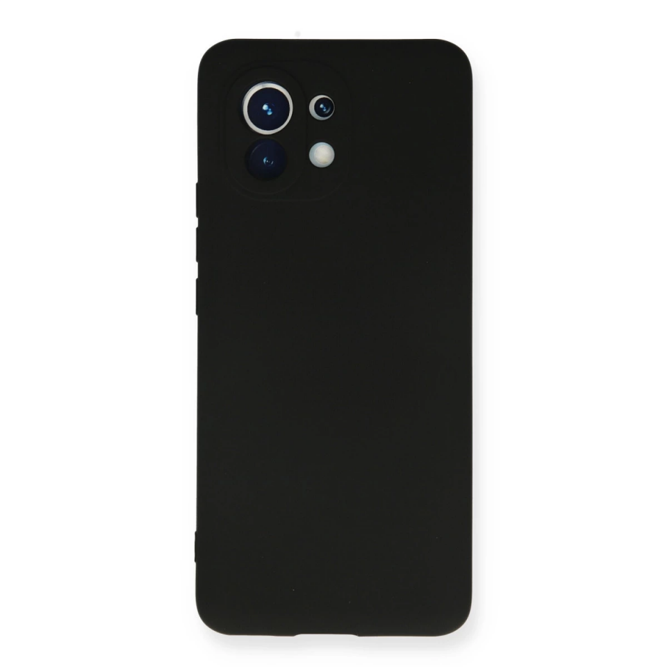 Xiaomi Mi 11 Kılıf Nano İçi Kadife Silikon - Siyah