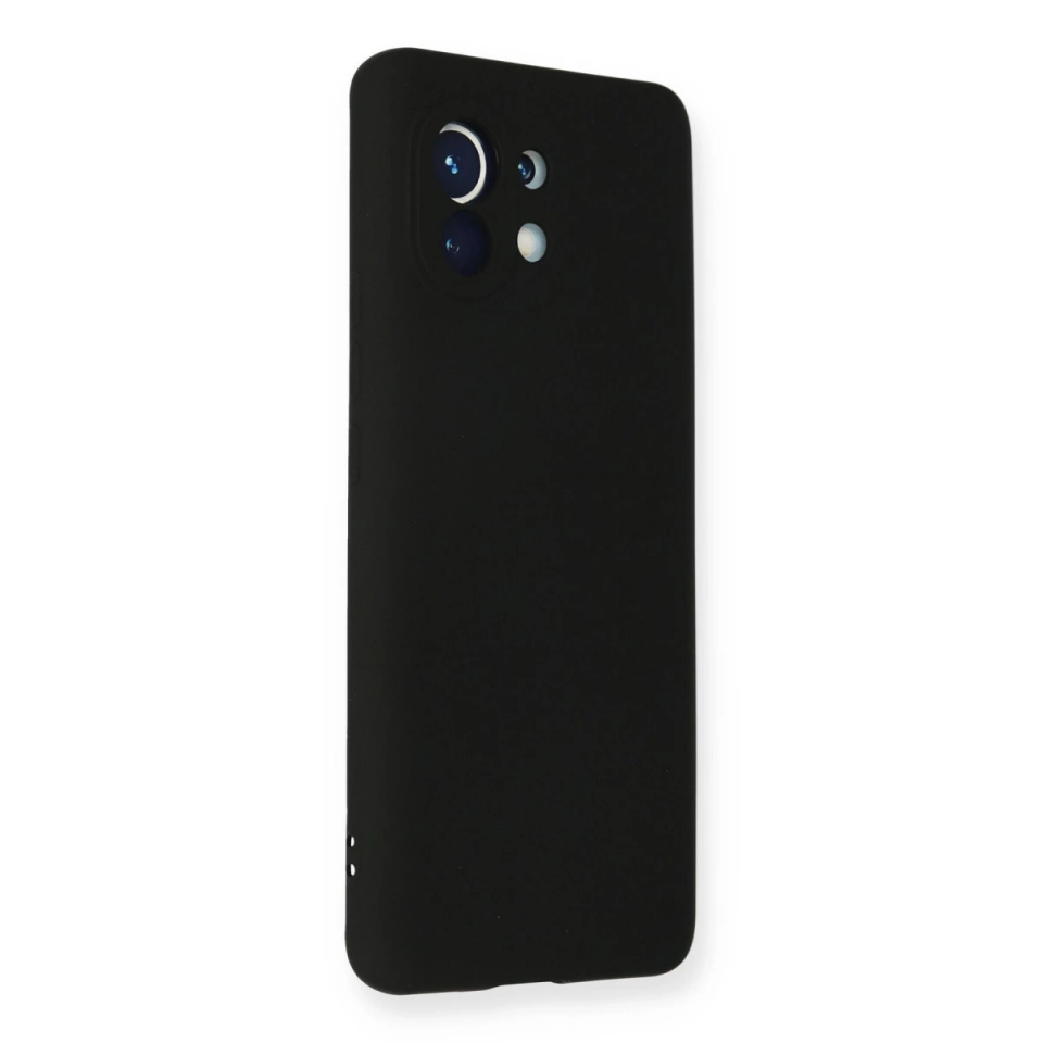 Xiaomi Mi 11 Kılıf Nano İçi Kadife Silikon - Siyah
