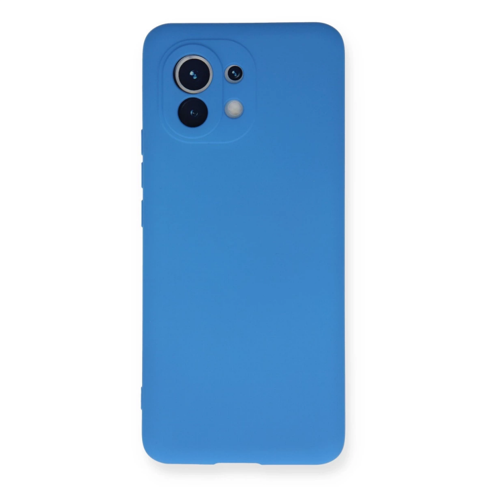 Xiaomi Mi 11 Kılıf Nano İçi Kadife Silikon - Mavi