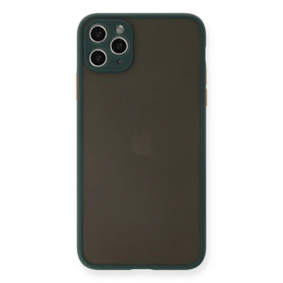 İphone 11 Pro Max Kılıf Montreal Silikon Kapak - Yeşil