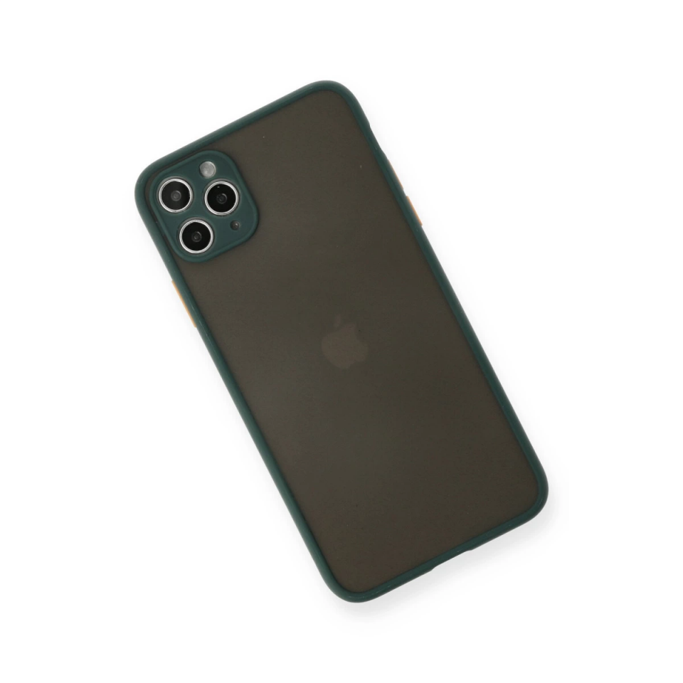 İphone 11 Pro Max Kılıf Montreal Silikon Kapak - Yeşil