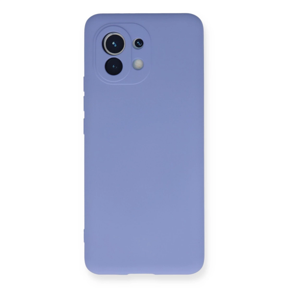 Xiaomi Mi 11 Kılıf Nano İçi Kadife Silikon - Lila