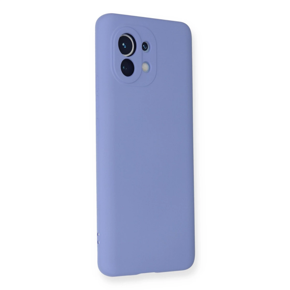 Xiaomi Mi 11 Kılıf Nano İçi Kadife Silikon - Lila