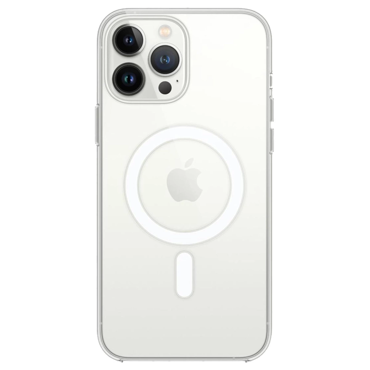 İphone 14 Pro Max Kılıf Magneticsafe Şeffaf Silikon - Şeffaf