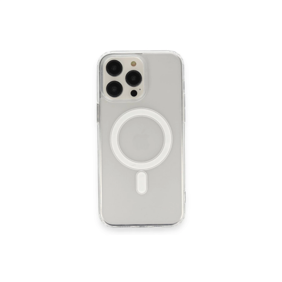 İphone 13 Pro Max Kılıf Matte Şeffaf Magneticsafe - Şeffaf