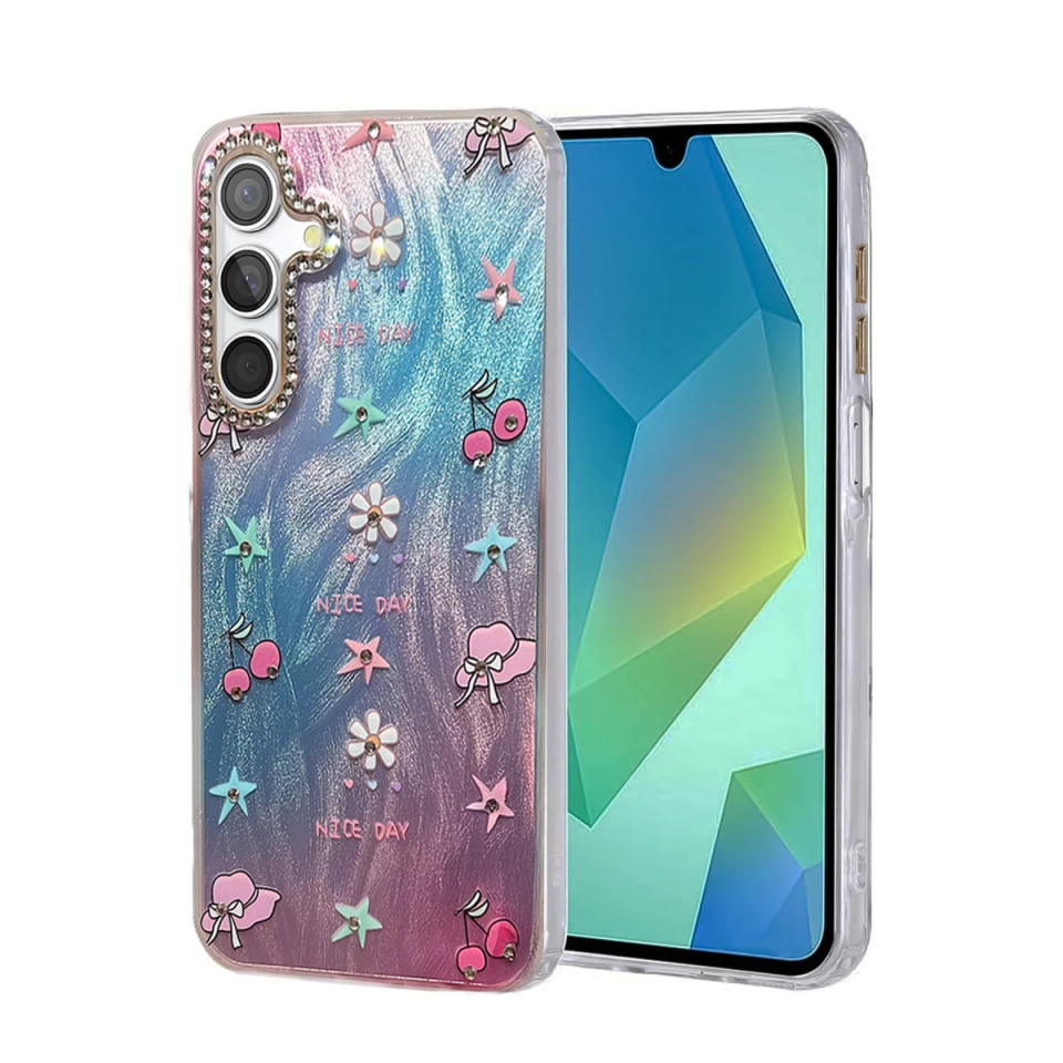 Samsung Galaxy A55 5g Kılıf Blade Aynalı Desenli Kapak - Desen 4