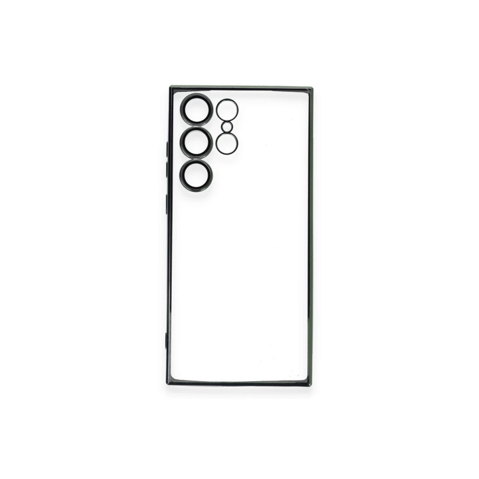 Samsung Galaxy S23 Ultra Kılıf Razer Lensli Silikon - Yeşil