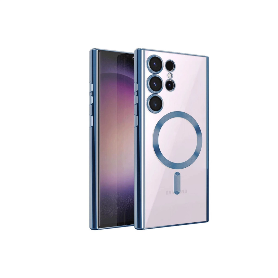 Samsung Galaxy S24 Ultra Kılıf Kross Magneticsafe Kapak - Sierra Blue