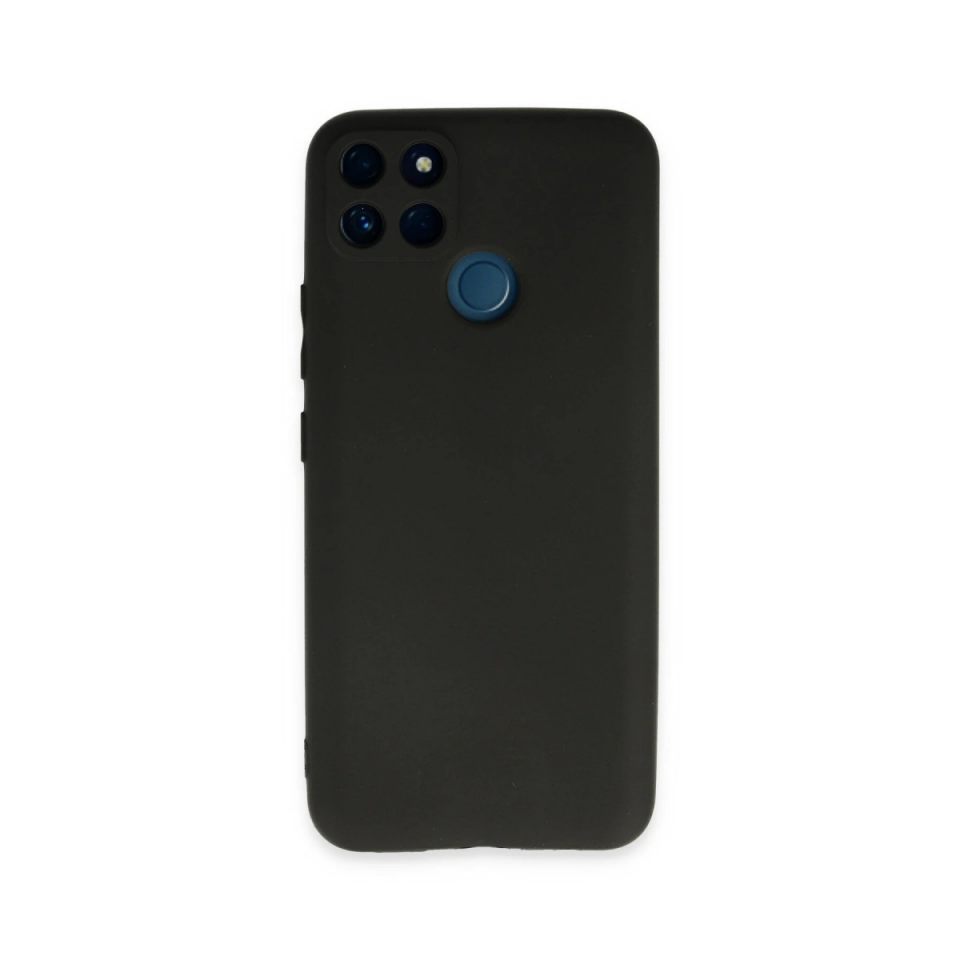 Realme C21y Kılıf First Silikon - Siyah