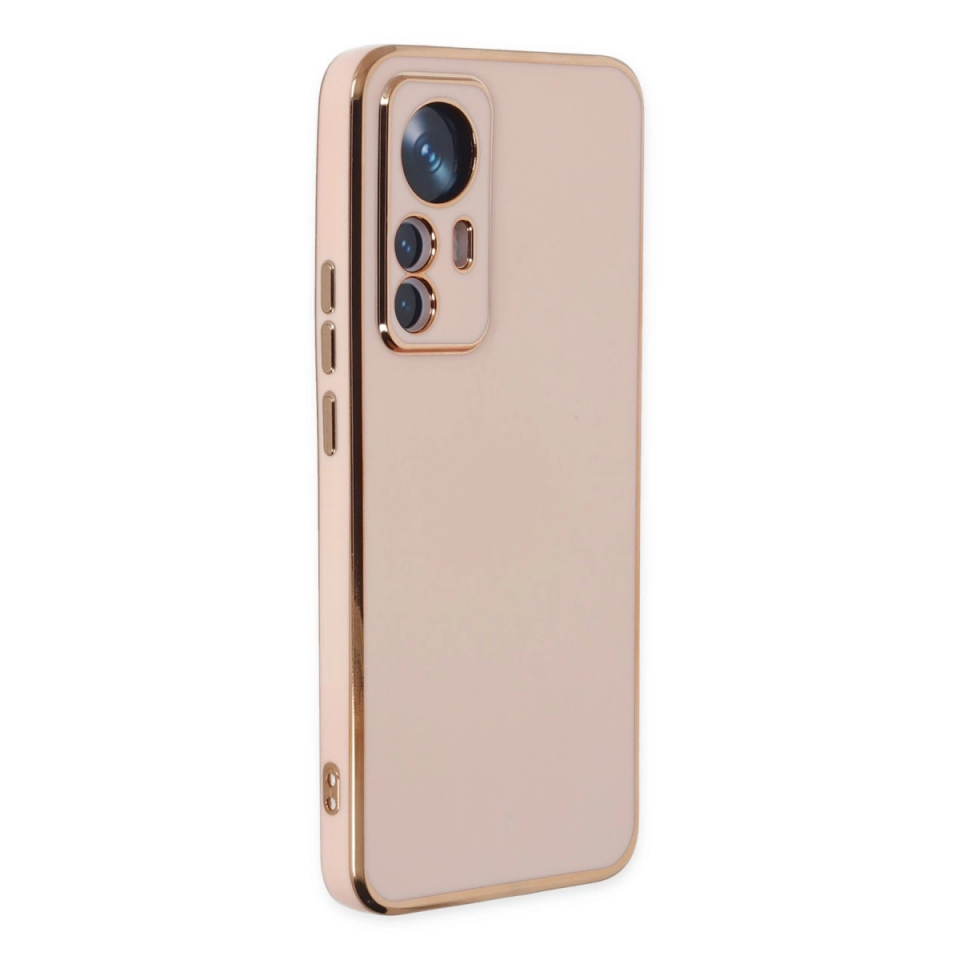 Xiaomi Mi 12t Pro Kılıf Volet Silikon - Pembe