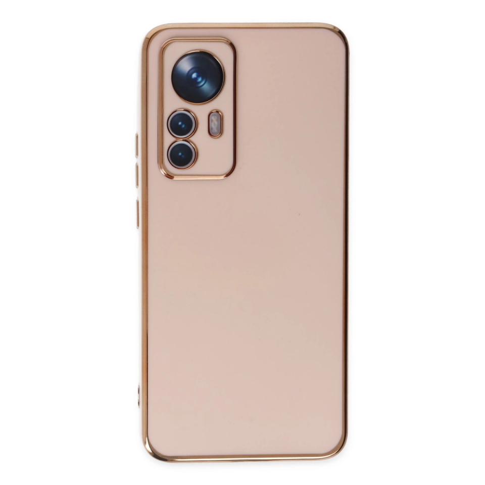 Xiaomi Mi 12t Pro Kılıf Volet Silikon - Pembe