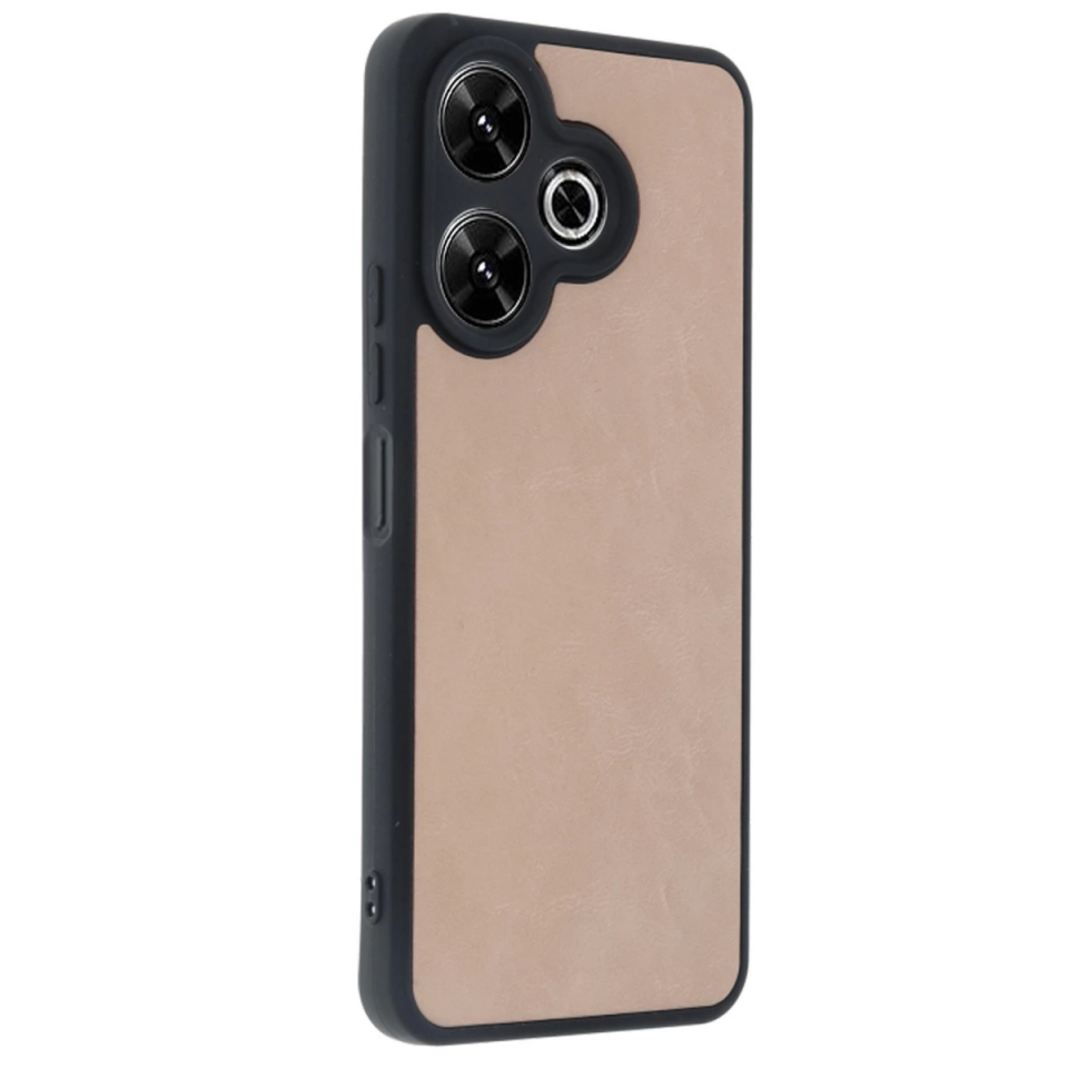 Xiaomi Redmi 13 4g Kılıf Aras Deri Kapak - Pudra