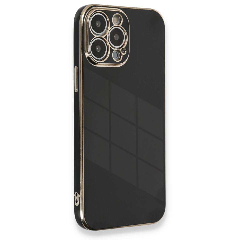 İphone 13 Pro Kılıf Volet Silikon - Siyah