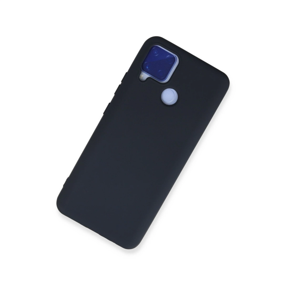 Realme C15 Kılıf Nano İçi Kadife Silikon - Lacivert