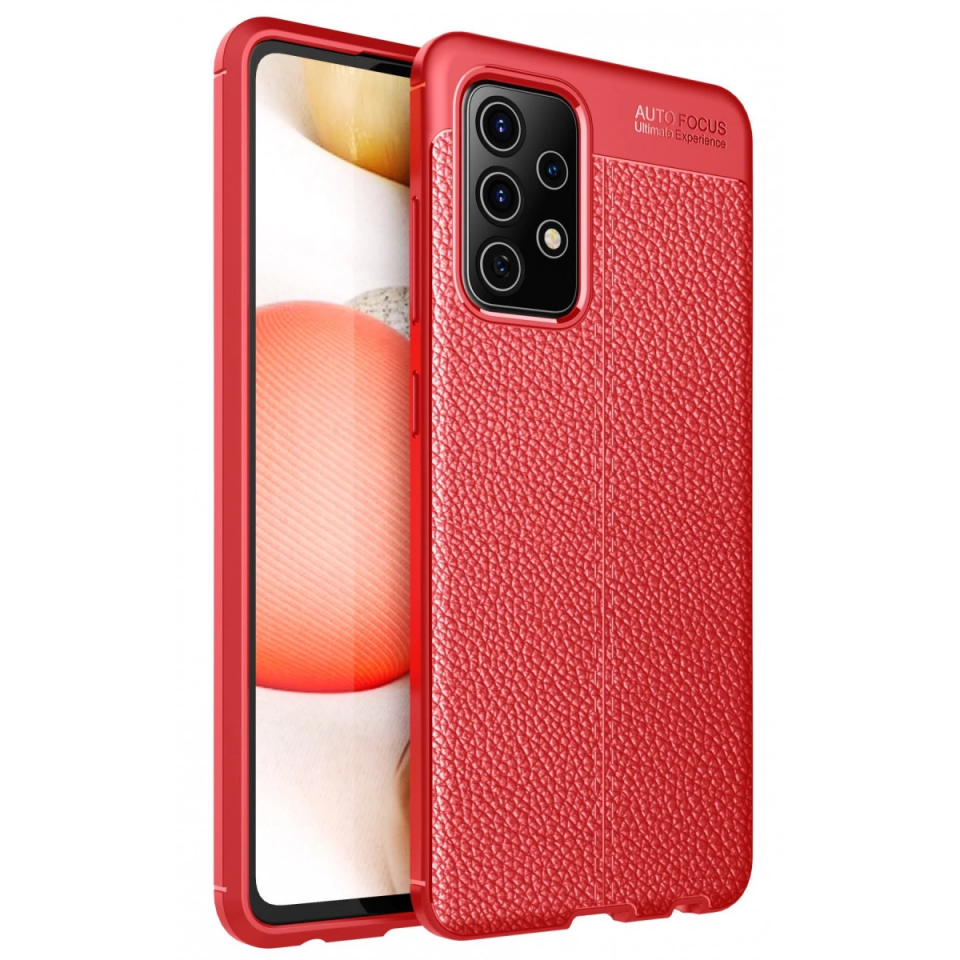 Samsung Galaxy A72 Kılıf Auto Focus Kapak - Kırmızı