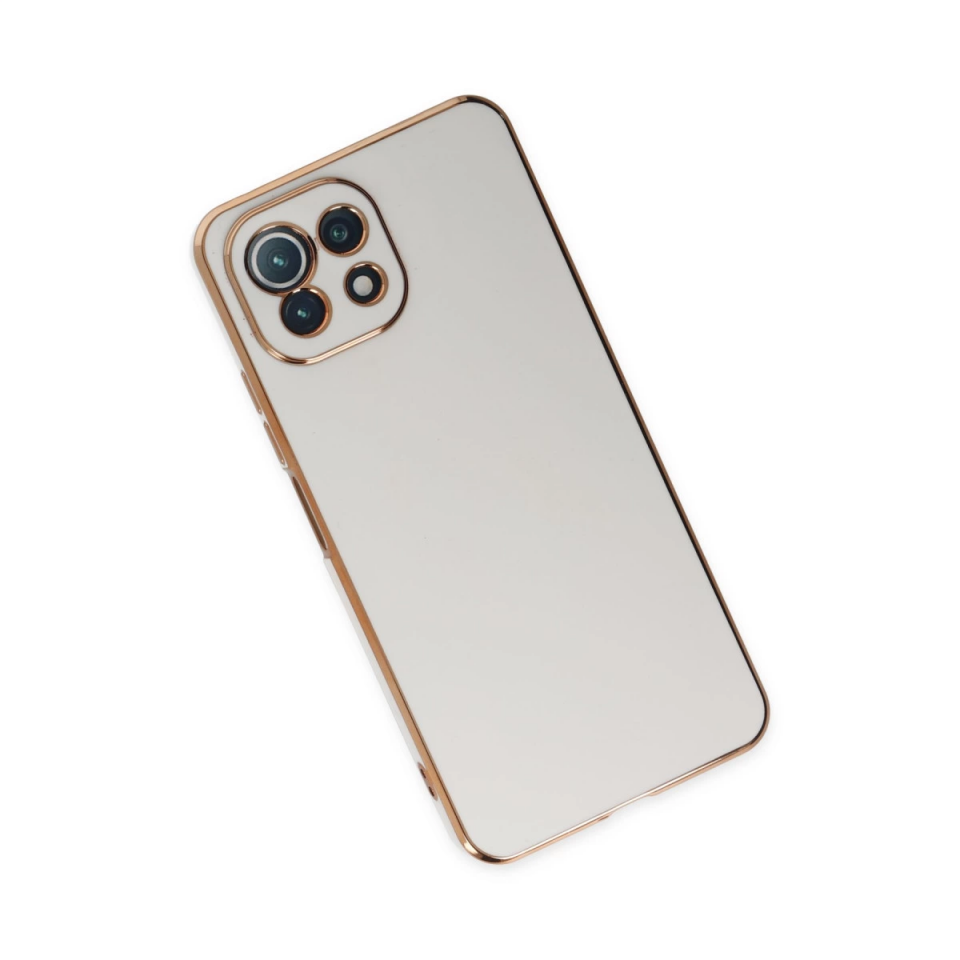 Xiaomi Mi 11 Lite Kılıf Volet Silikon - Beyaz
