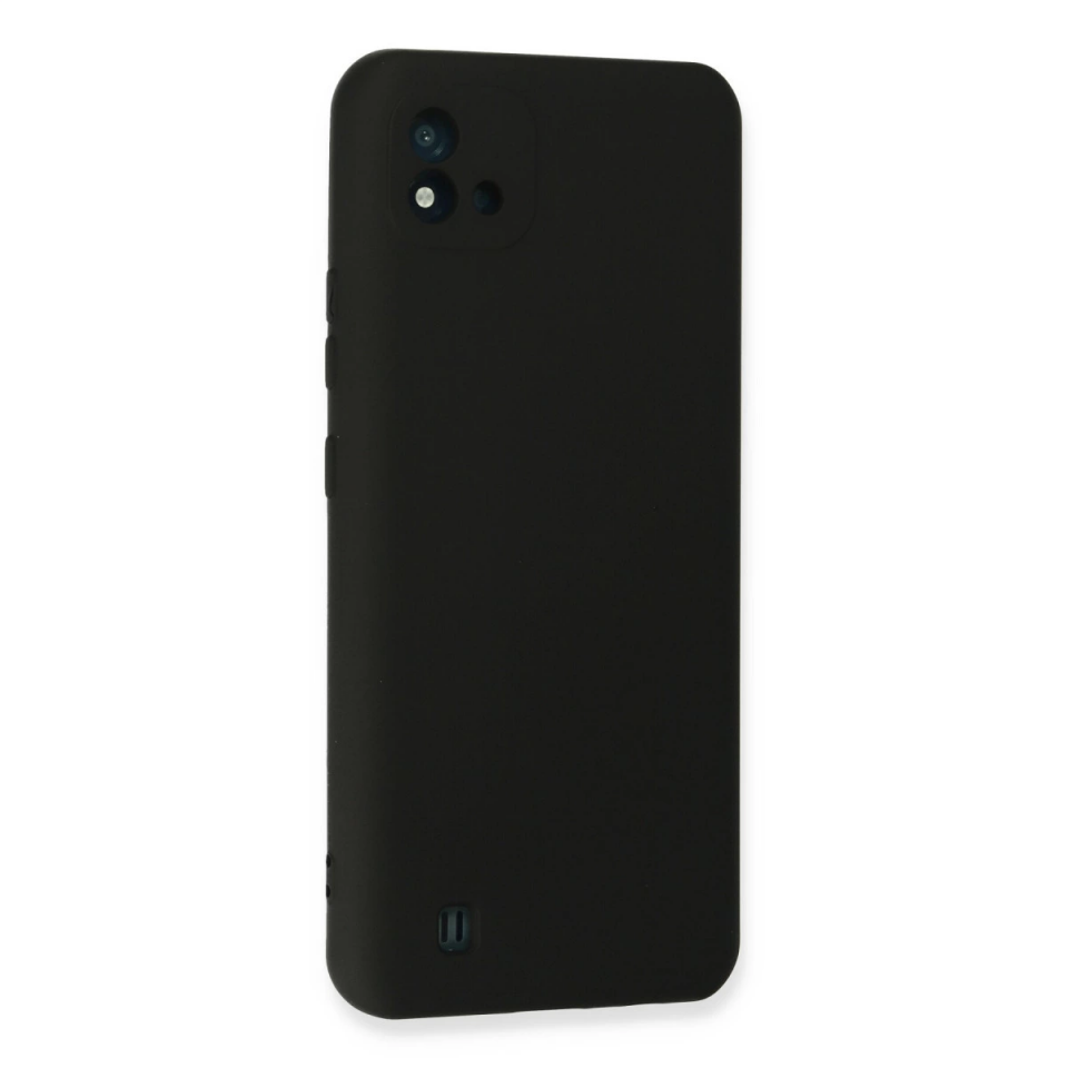 Realme C11 2021 Kılıf Nano İçi Kadife Silikon - Siyah