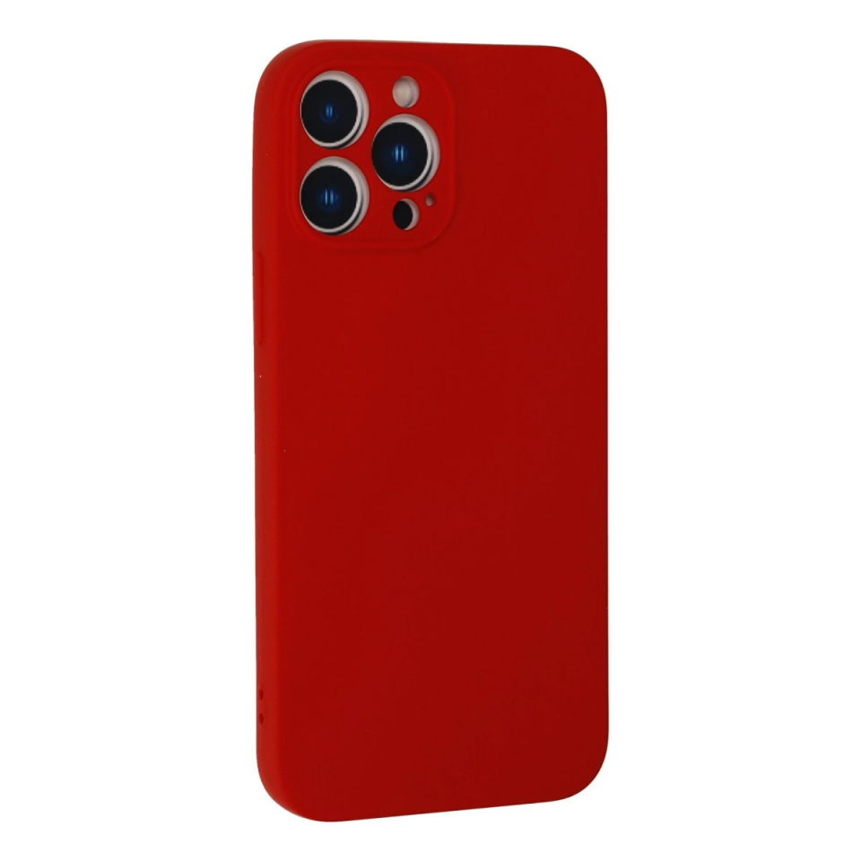 İphone 13 Pro Kılıf Nano İçi Kadife Silikon - Kırmızı