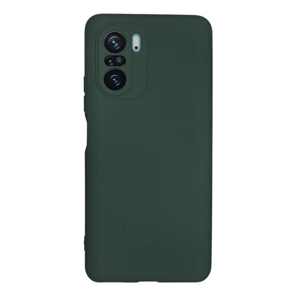 Xiaomi Poco F3 Kılıf Nano İçi Kadife Silikon - Koyu Yeşil