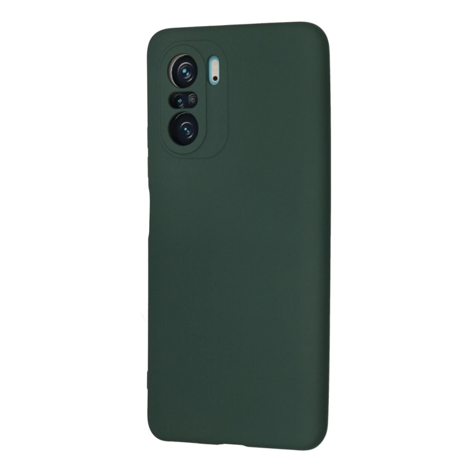Xiaomi Poco F3 Kılıf Nano İçi Kadife Silikon - Koyu Yeşil