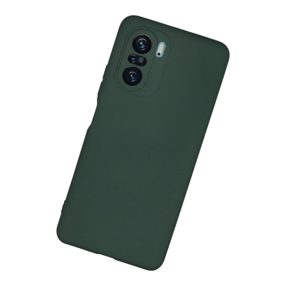 Xiaomi Poco F3 Kılıf Nano İçi Kadife Silikon - Koyu Yeşil