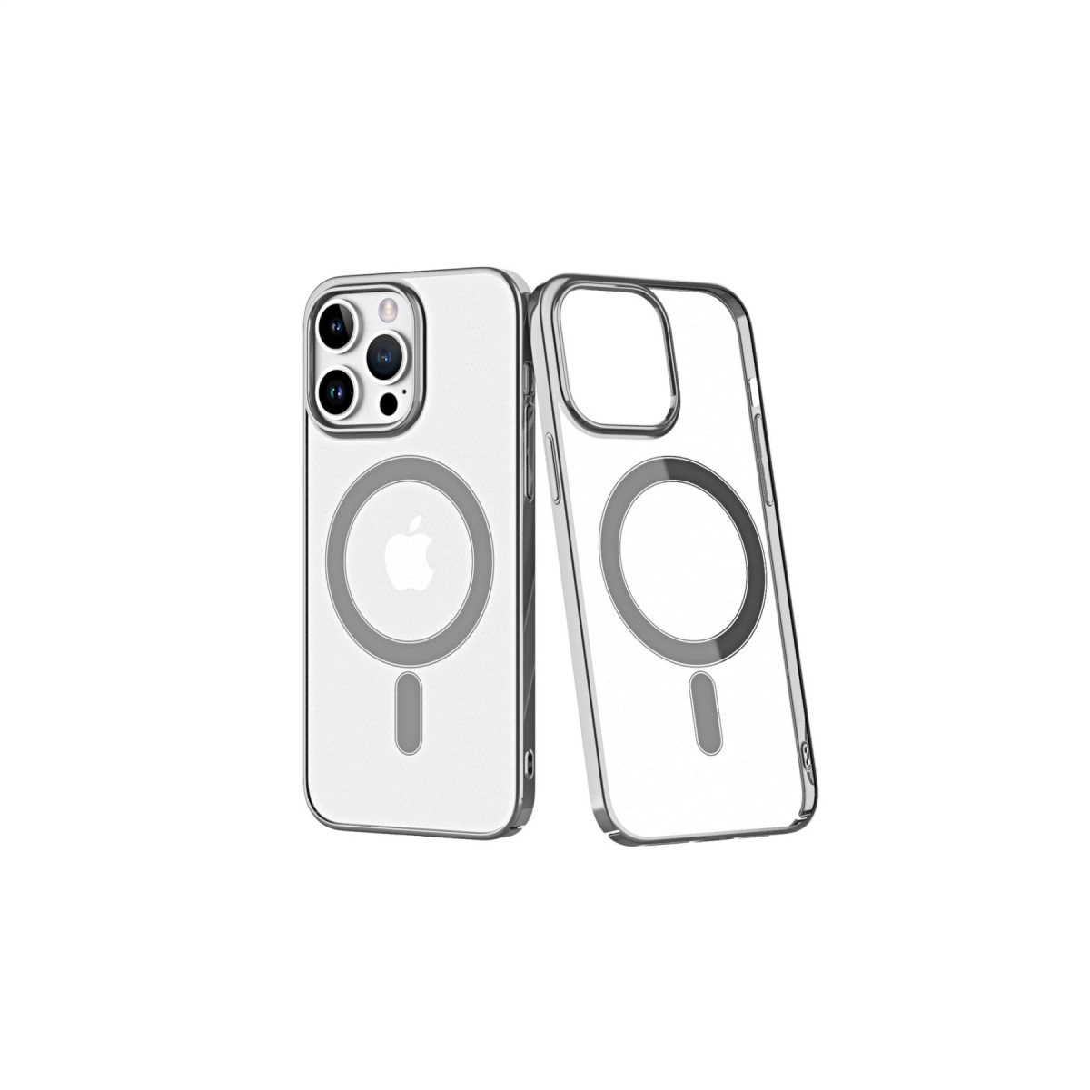 İphone 14 Pro Kılıf Element Magneticsafe Sert Kapak - Gümüş
