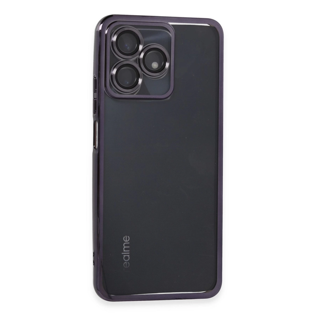 Realme C53 Kılıf Razer Lensli Silikon - Mor