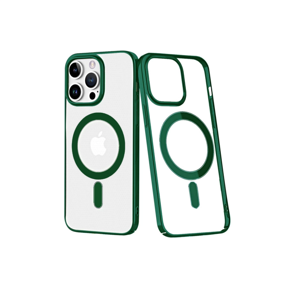 İphone 14 Pro Max Kılıf Element Magneticsafe Sert Kapak - Köknar Yeşili