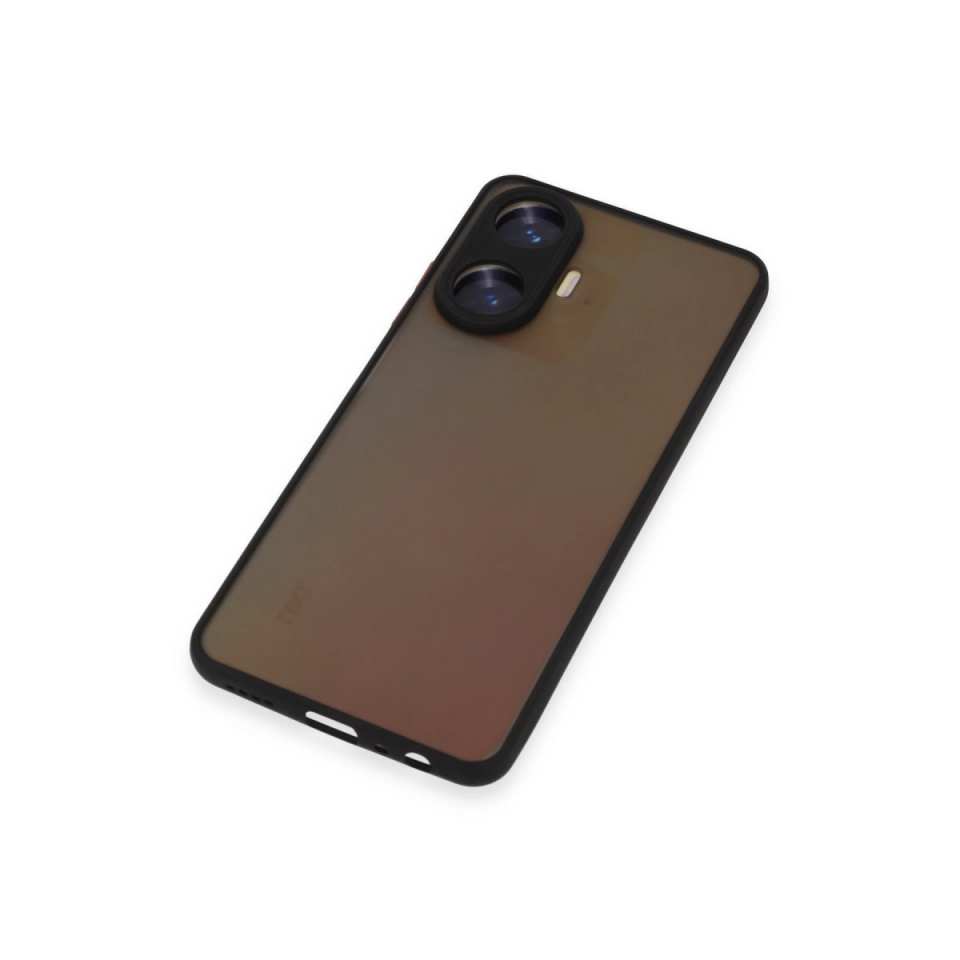 Realme C55 Kılıf Montreal Silikon Kapak - Siyah