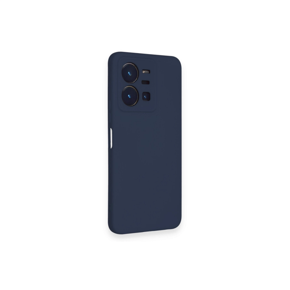 Vivo Y35 Kılıf Nano İçi Kadife Silikon - Lacivert