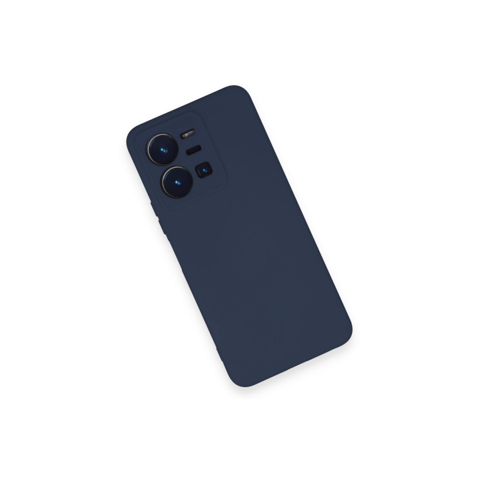 Vivo Y35 Kılıf Nano İçi Kadife Silikon - Lacivert