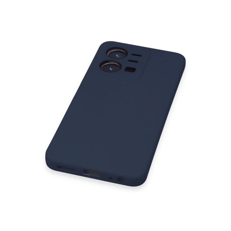 Vivo Y35 Kılıf Nano İçi Kadife Silikon - Lacivert