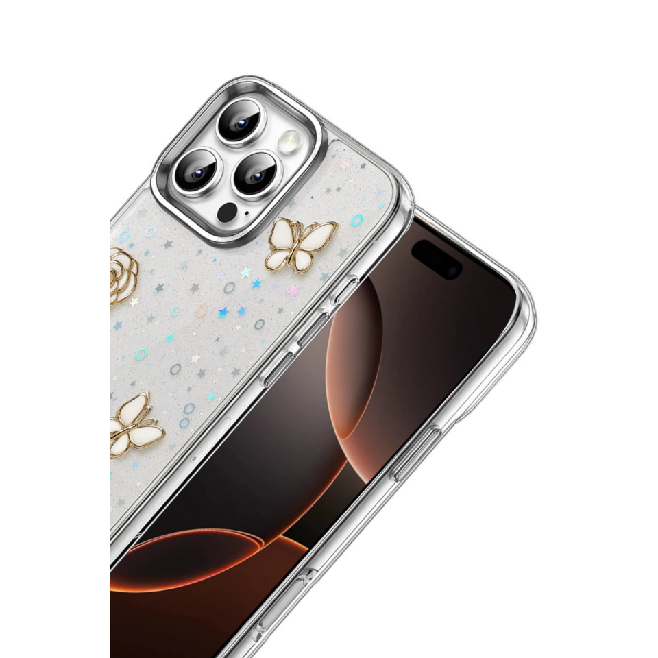 Samsung Galaxy S23 Ultra Fiyonk Desenli Kapak - Desen 1