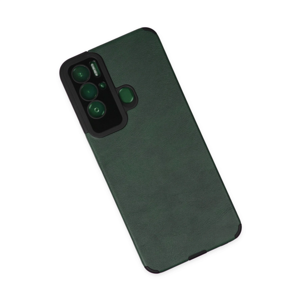 Tecno Pova Neo Kılıf Loop Deri Silikon - Yeşil