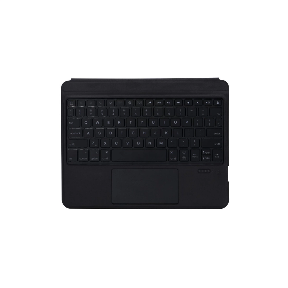 T5206d İpad 10.2 (7.nesil) Kılıf İnter Ledli Klavyeli Tablet Kılıfı - Siyah