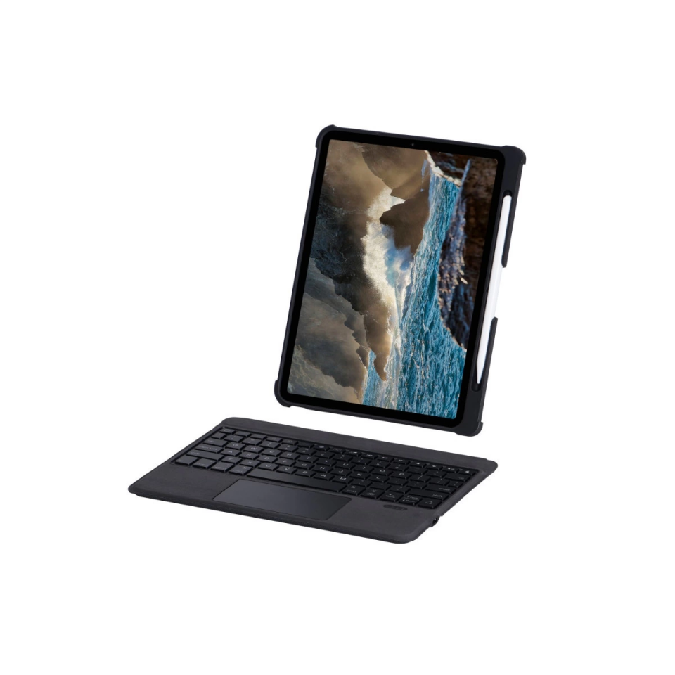 T5206d İpad 10.2 (7.nesil) Kılıf İnter Ledli Klavyeli Tablet Kılıfı - Siyah