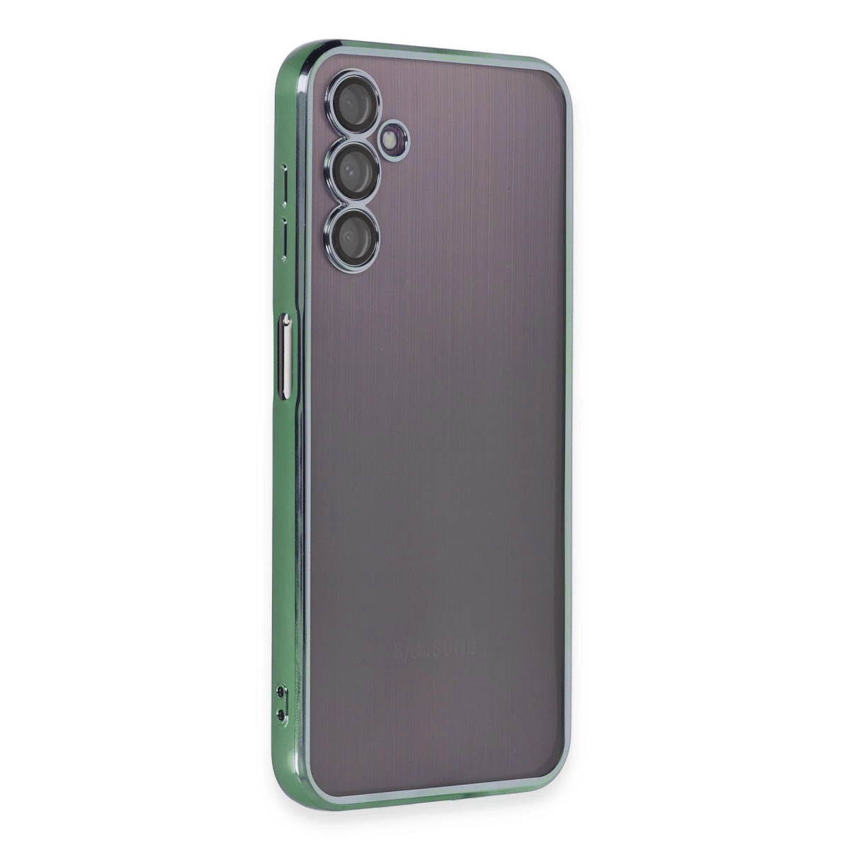 Samsung Galaxy A14 4g Kılıf Razer Lensli Silikon - Yeşil