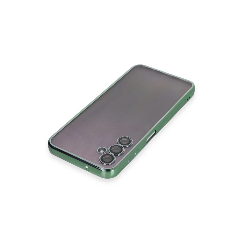 Samsung Galaxy A14 4g Kılıf Razer Lensli Silikon - Yeşil