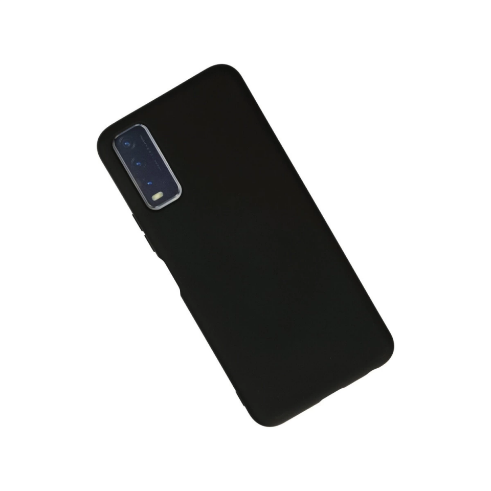 Vivo Y11s Kılıf Nano İçi Kadife Silikon - Siyah
