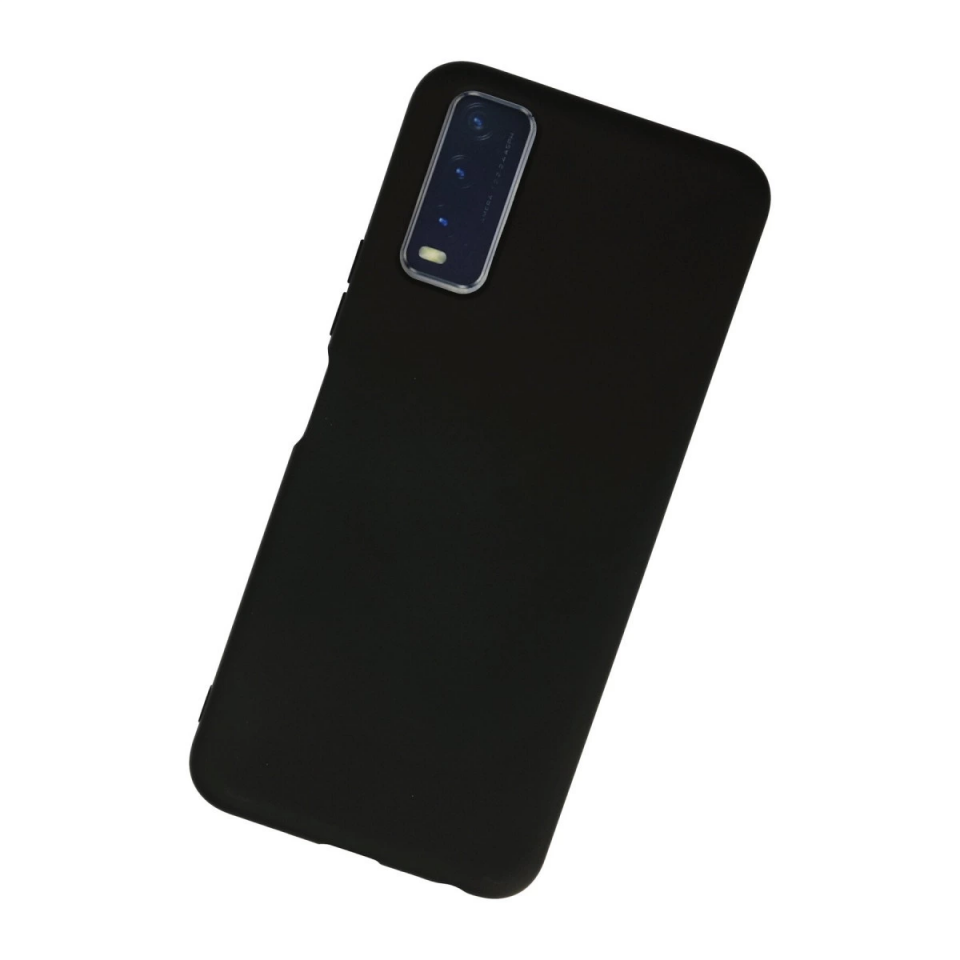 Vivo Y11s Kılıf Nano İçi Kadife Silikon - Siyah
