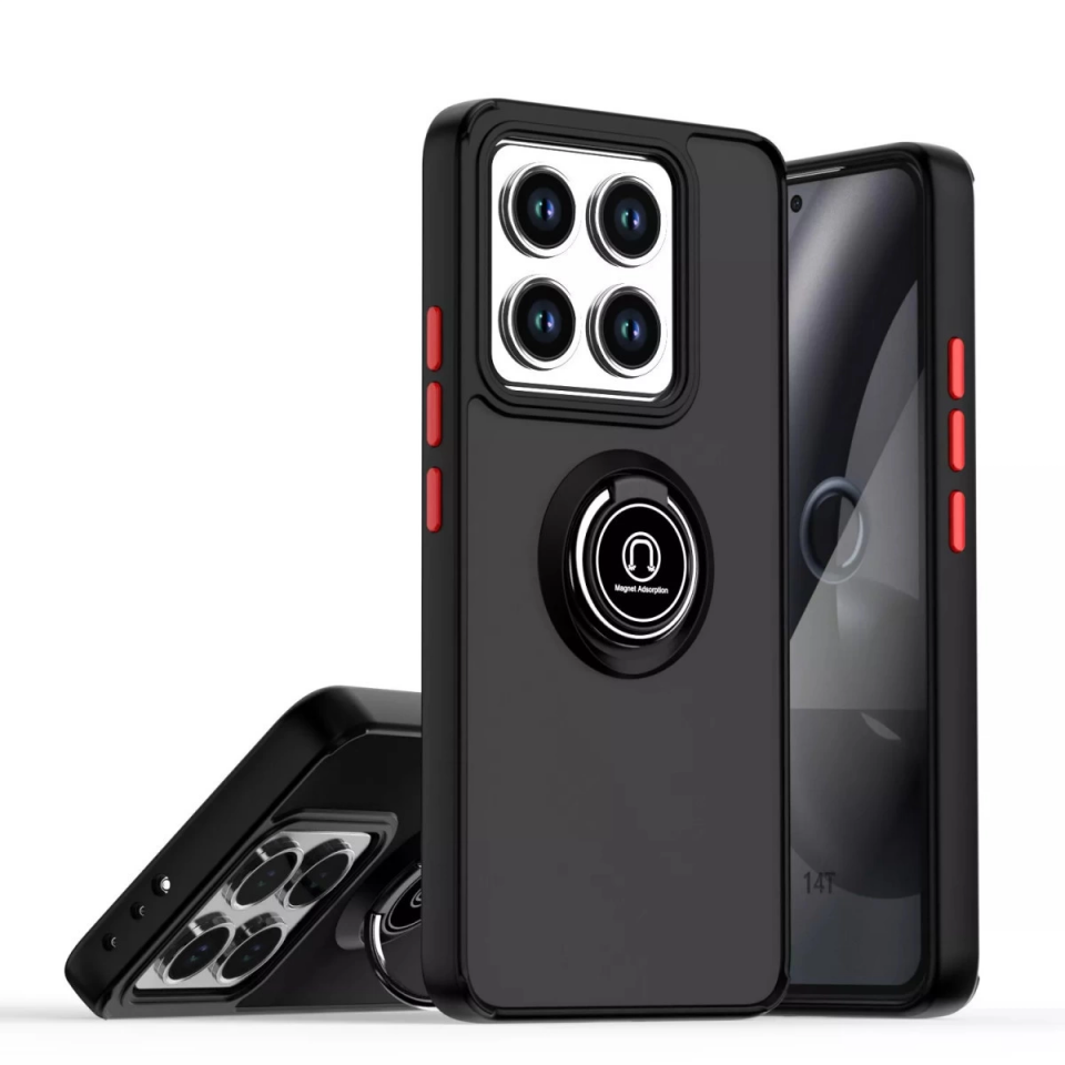 Xiaomi Mi 15 Pro Kılıf Montreal Yüzüklü Silikon Kapak - Siyah