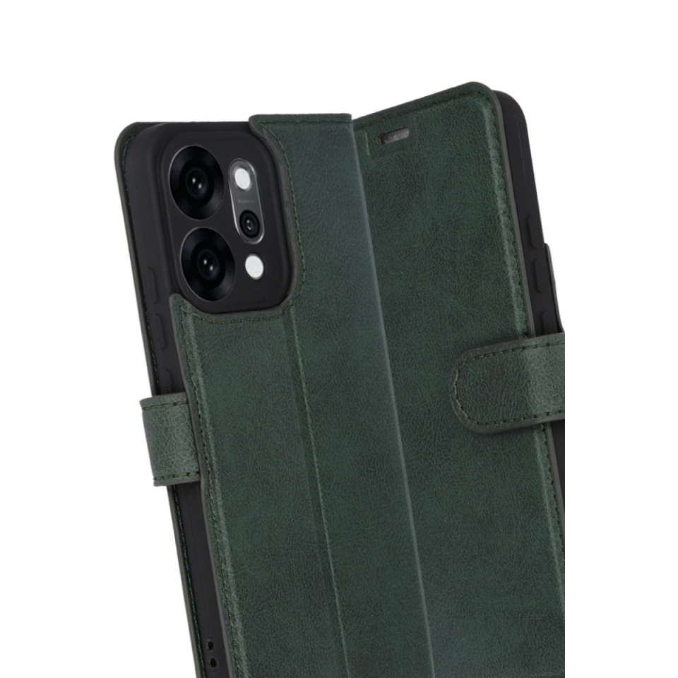 Oppo Reno 14 Trend S Plus Kapaklı Kılıf - Yeşil
