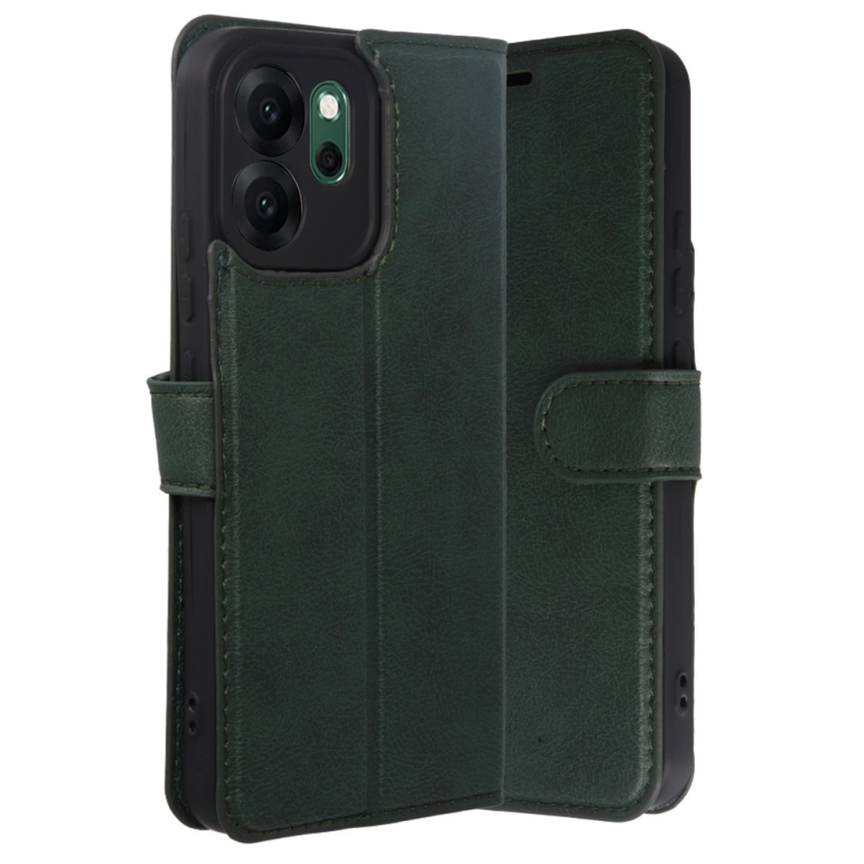 Oppo Reno 14f Trend S Plus Kapaklı Kılıf - Yeşil